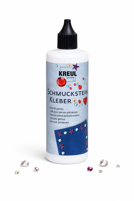 KREUL Schmucksteinkleber 125 ml – Kleber für Strasssteine & Schmucksteine