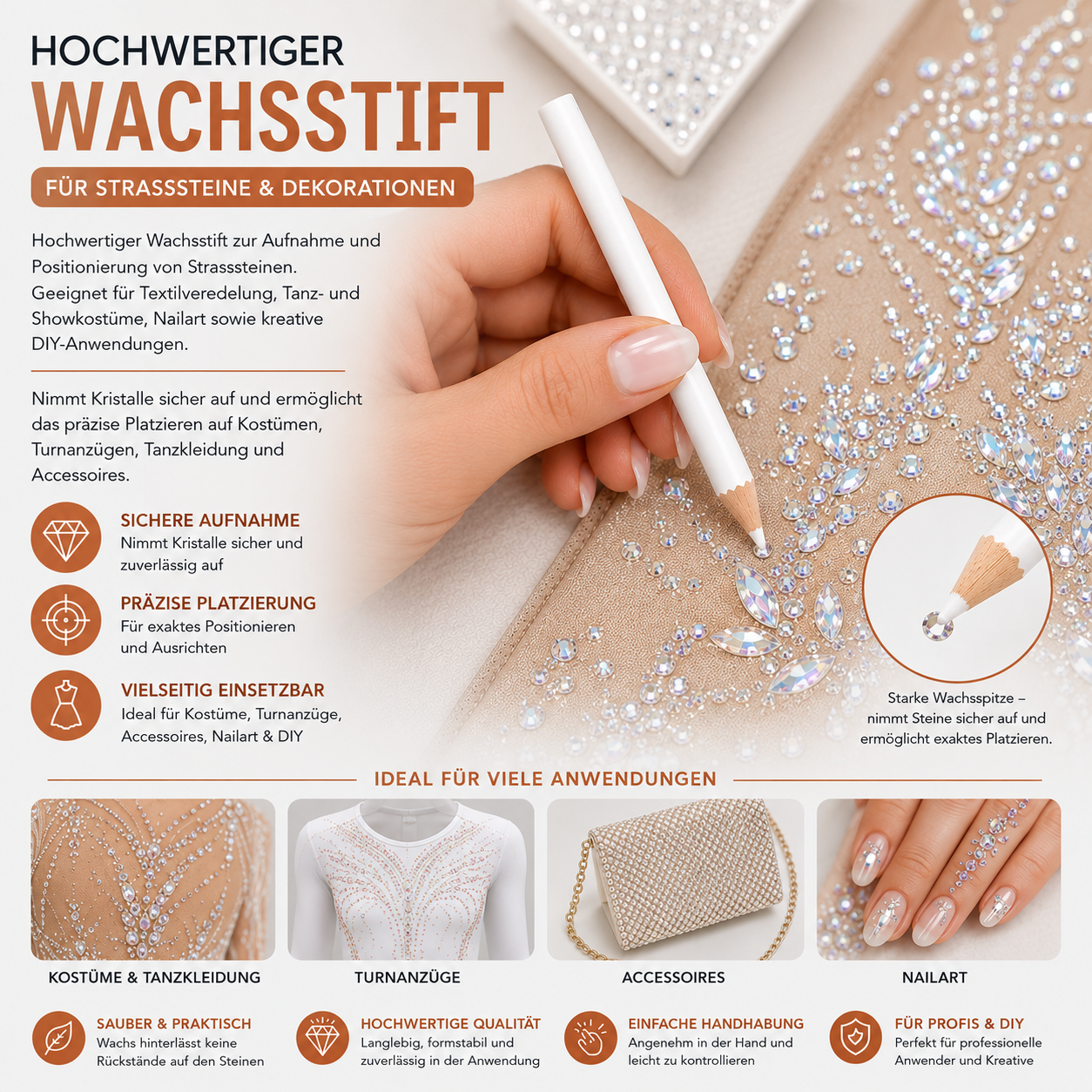 Wachs Aufnahmestift